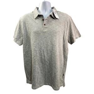 NWT Quicksilver Polo Shirt Mens XL 100% Cotton Gray Golf Casual